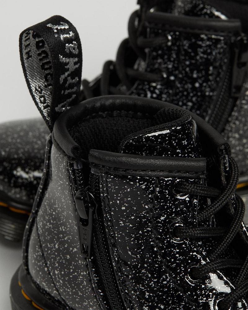 Botas Casuales Dr Martens Infant 1460 Glitter Ankle Niños Negros | MX 163YXF